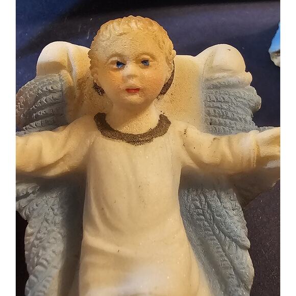 Mid-century Chalkware Holy Family Nativity Hand-painted 1950s Japan - Picture 6 of 12